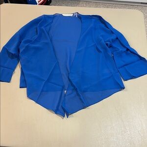 Soft Surroundings Silk Undercover Topper Blue Size Small NWT